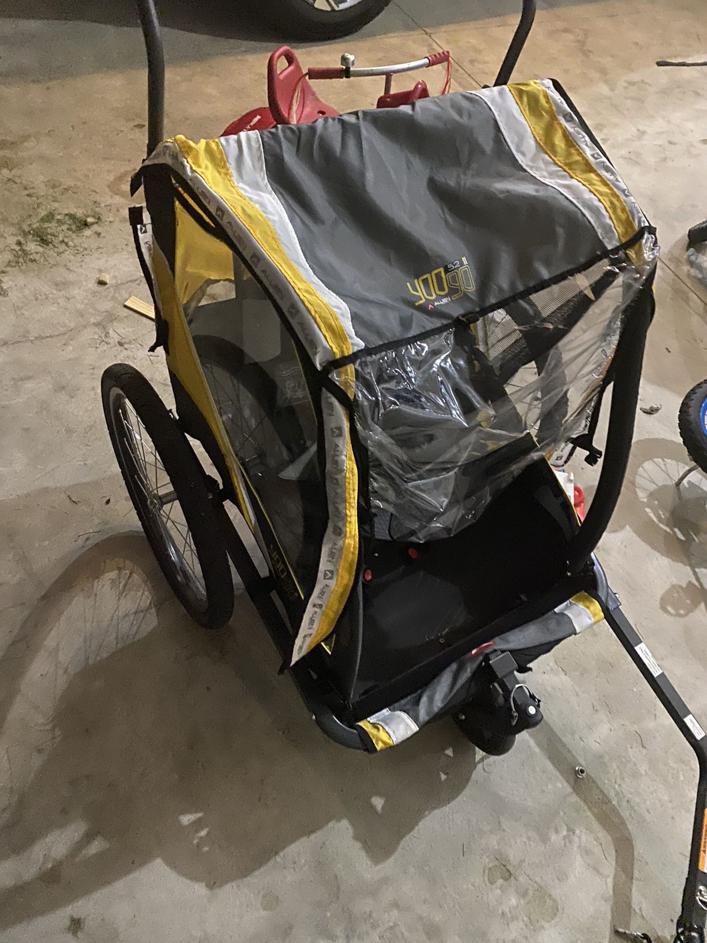 Bike Attachement Buggy And Stroller - Two Kids
