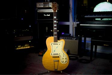Rare Vintage 1950’S Old Kraftsman Thin Twin Jimmy Reed Hollow Body Lightening Finish