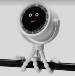 White Digital Octopus Tripod  Fan