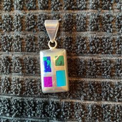 Silpada .925 4 Stone Silver Pendant 