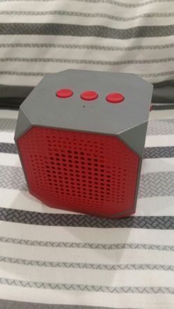 Wireless portable speaker.