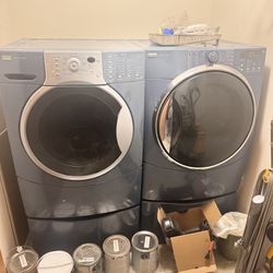 Kenmore Elite Washer And Dryer With Pedestals 