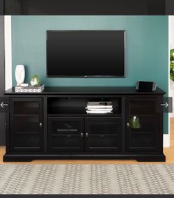 Black 72 inch tv stand brand new in box
