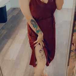 Long Maxi Satin Dress 