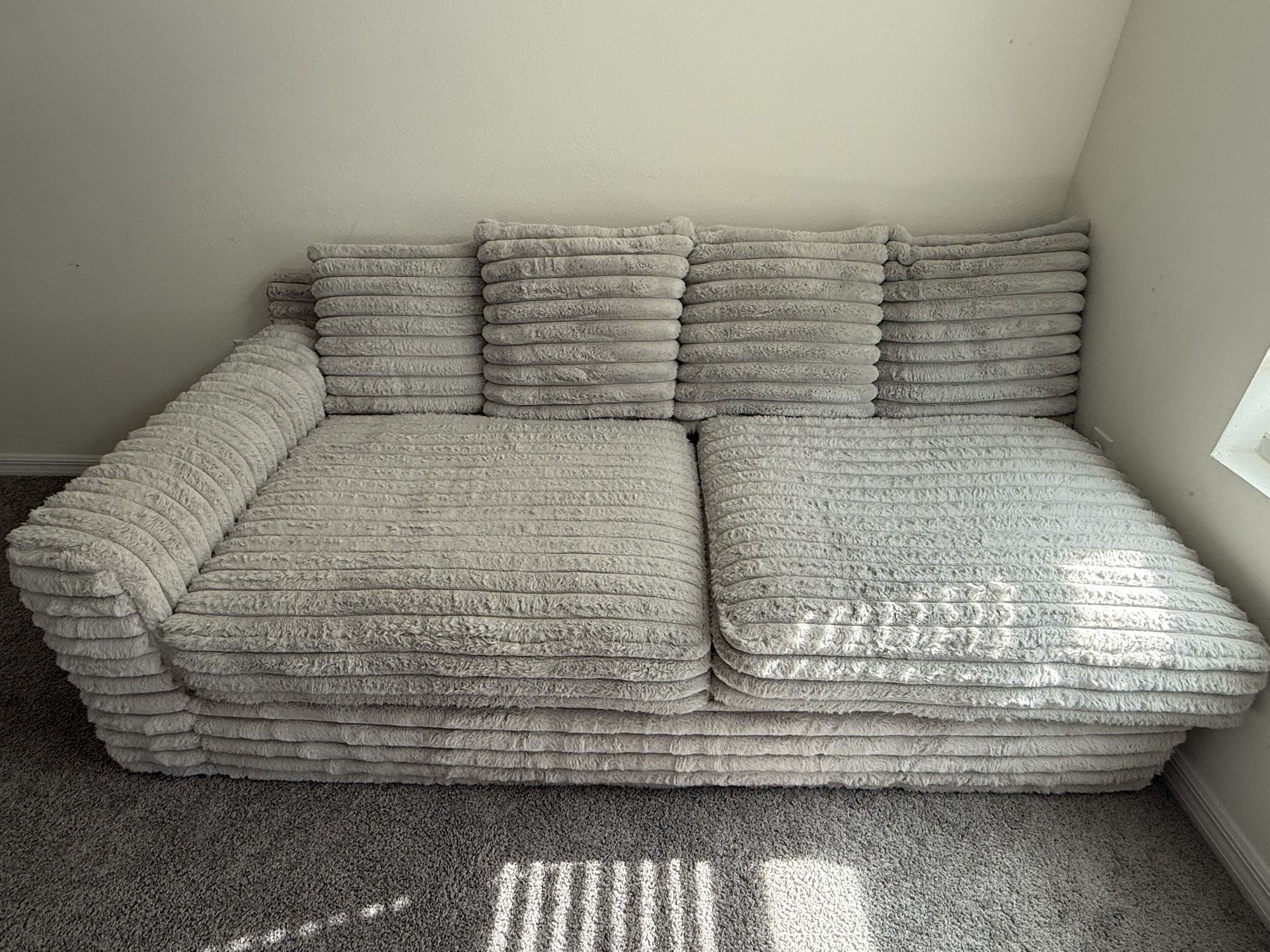 Plush sofa
