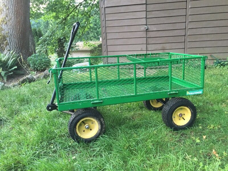 Falconer Garden metal wagon