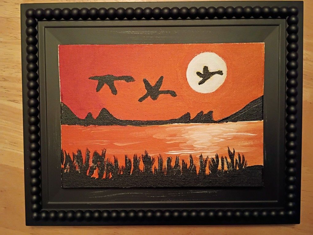 Sunset Acrylic 5x7