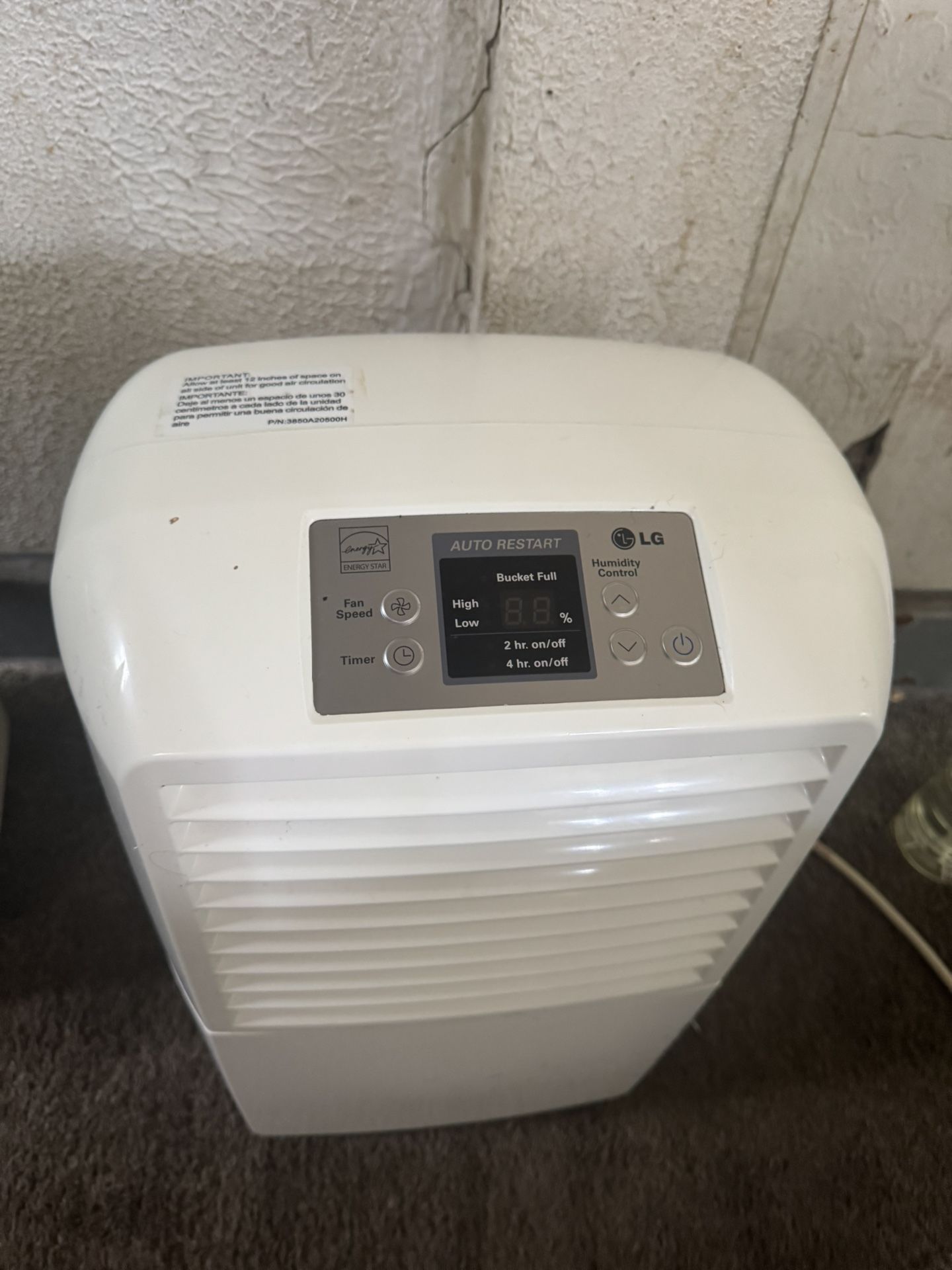 Lg 30 Pint Dehumidifier
