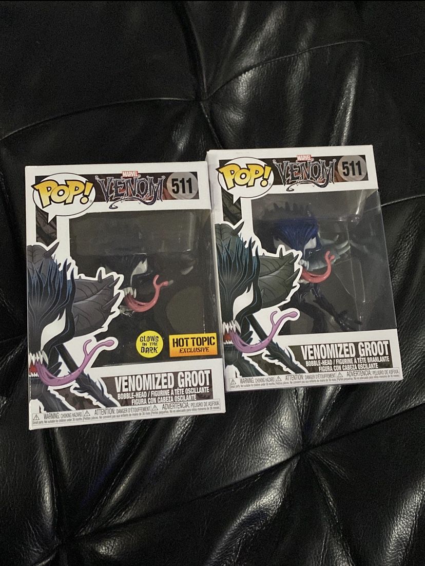 Funko POP! VENOMIZED GROOT #511 and GITD Hot Topic Excl