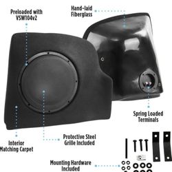 NVX BE-TOYHIG3-VS102 Aftermarket 10" Subwoofer Box Made for Toyota Highlander 2014-2019