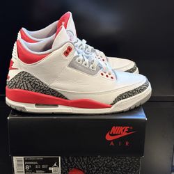 Jordan 3 Fire Red sz 8.5 