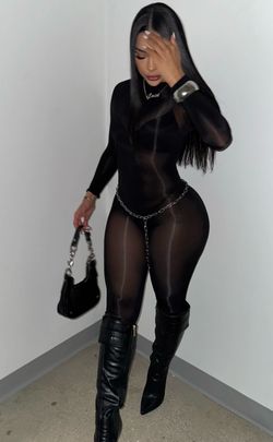 Mesh jumpsuit