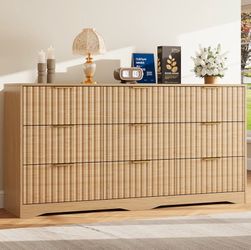 NEW Fluted Oak Bedroom Furniture – Nightstands & Dressers | Modern | Never Used