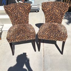 2 Tiger Chairs 
