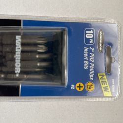 10 Pieces 2” PH2 Phillips Screw Driver Bits