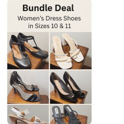 Shoe BUNDLE - 6 Pairs Of Women's Size 10/11 Summer Sandals 