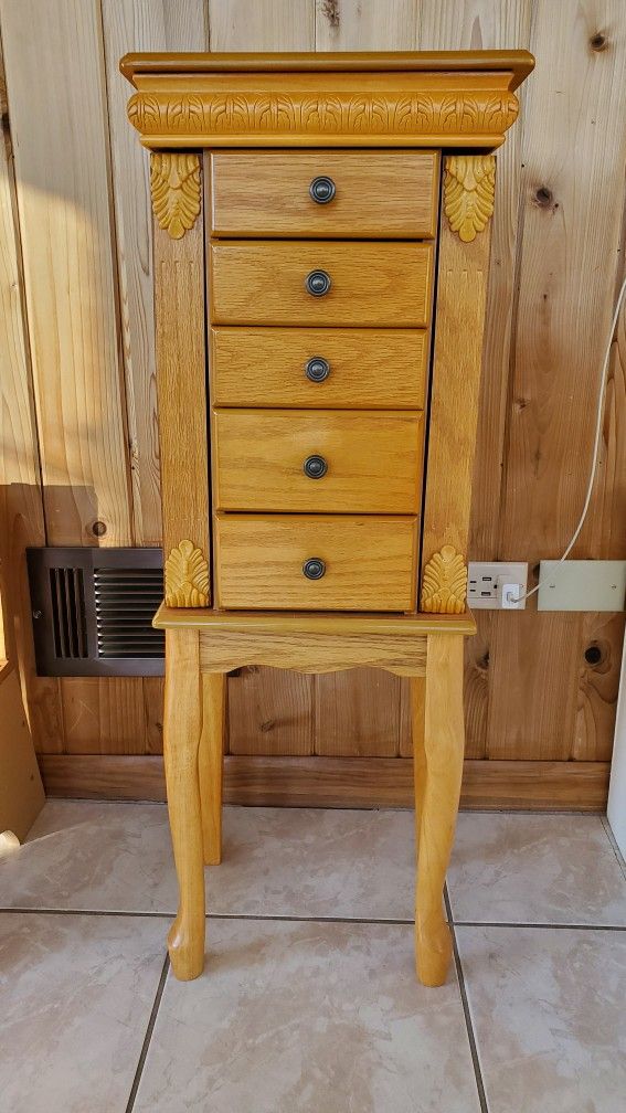Jewelry Box/Cabinet Standing By L.Powell - (CHESAPEAKE)