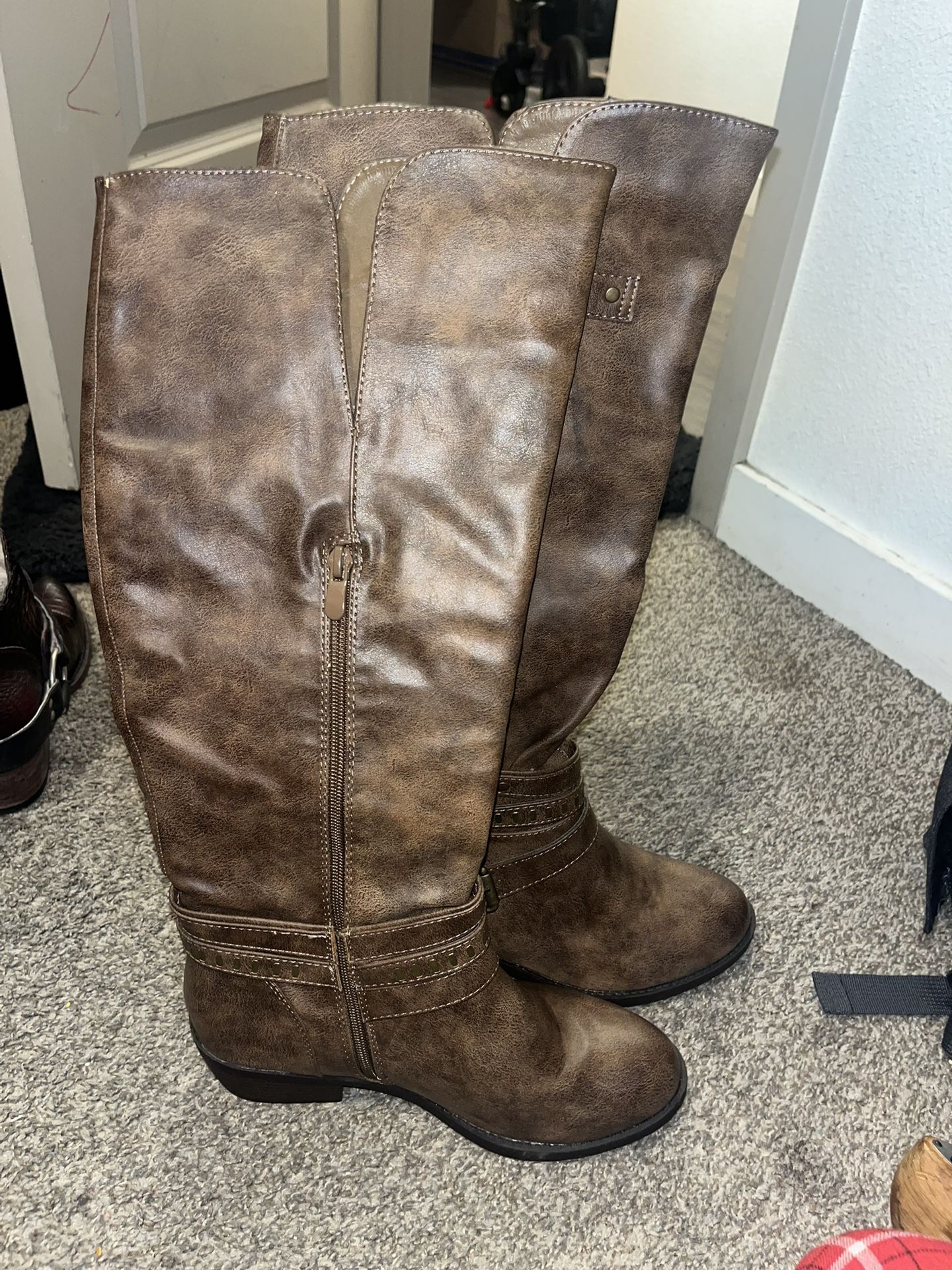Long Brown Boots