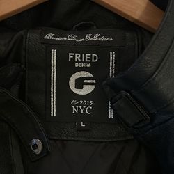 Fried Denim NYC Faux Leather Moto Jacket