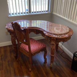 Hand carved antique table toscano 