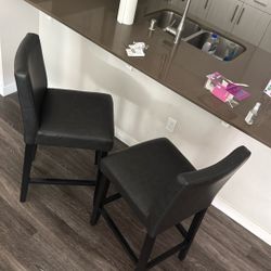 counter chairs and outside chairs with table 