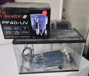 10 Gallon Aquarium With Hang On Back Filter