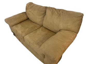 Tan Love Seat Sofa