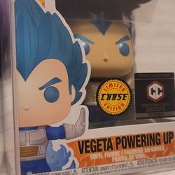 Funko Pop! DBS Vegeta Powering Up #713 Chalice Exclusive Metallic Chase
