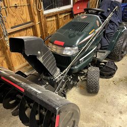 Craftsman Riding Mower Converted Strictly For Snow Blowing