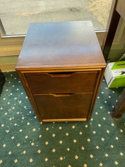 Wooden file cabinet