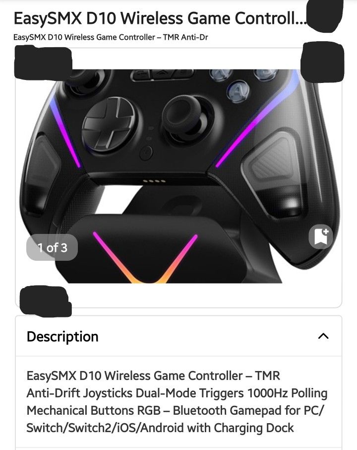 EasySMX D10 Wireless Game Controll