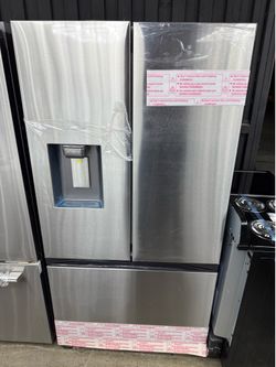 Brand new Samsung Standard-Depth Mega Capacity 31-cu ft 36-in Wide French Door Refrigerator with Ice Maker