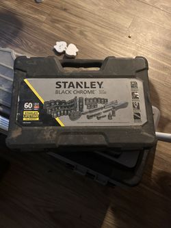 Stanley Black Chrome Socket Set