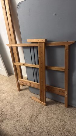 Twin wood bed frame