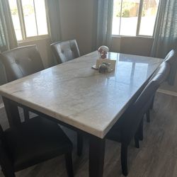 Marble Table With Chair Set
