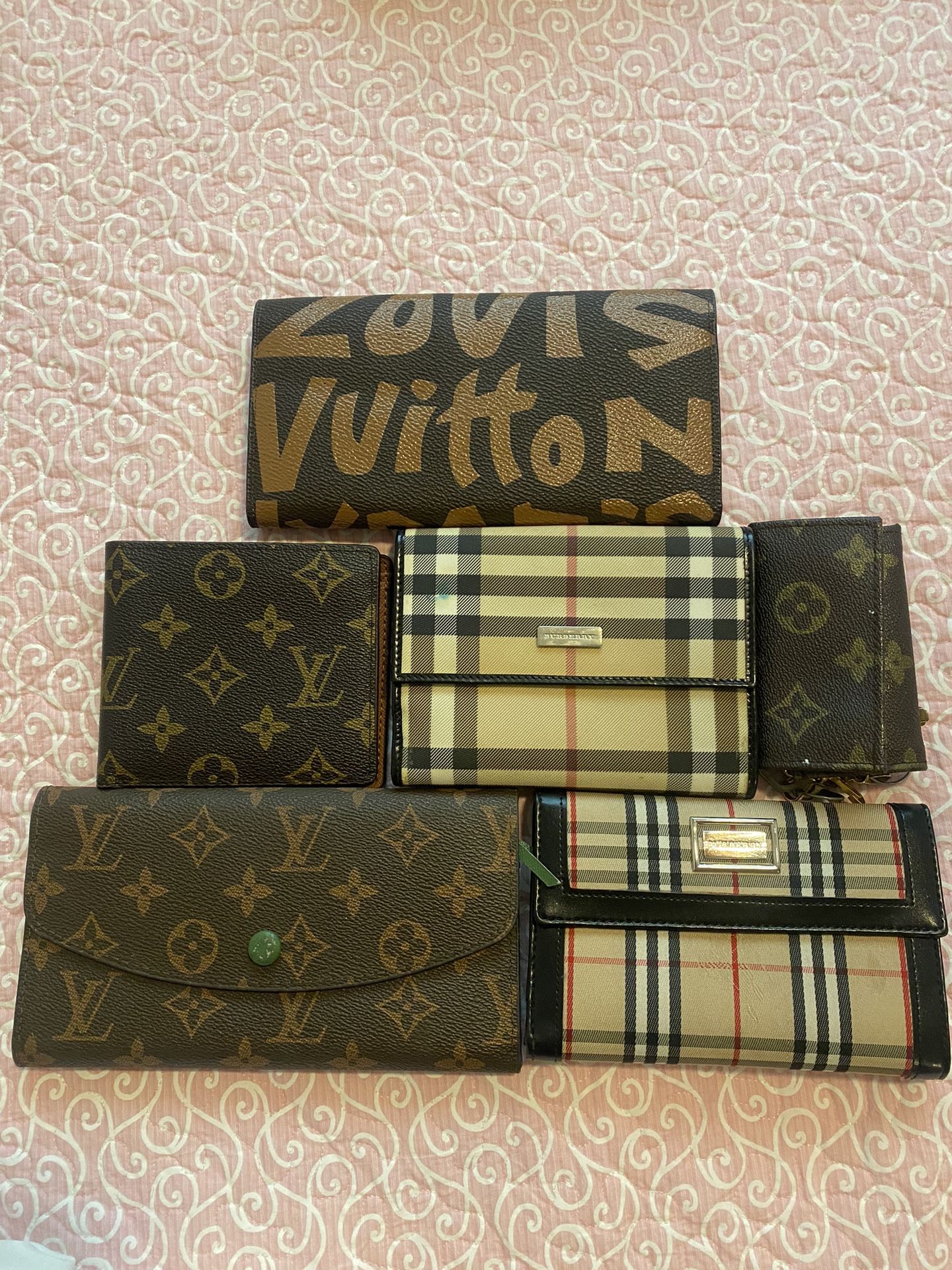 Wallets Louis & Burberry