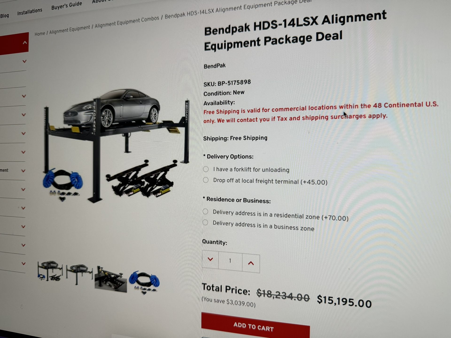 Bendpak HDS14X Heavy Duty Car Lift for Sale in Gardena, CA OfferUp