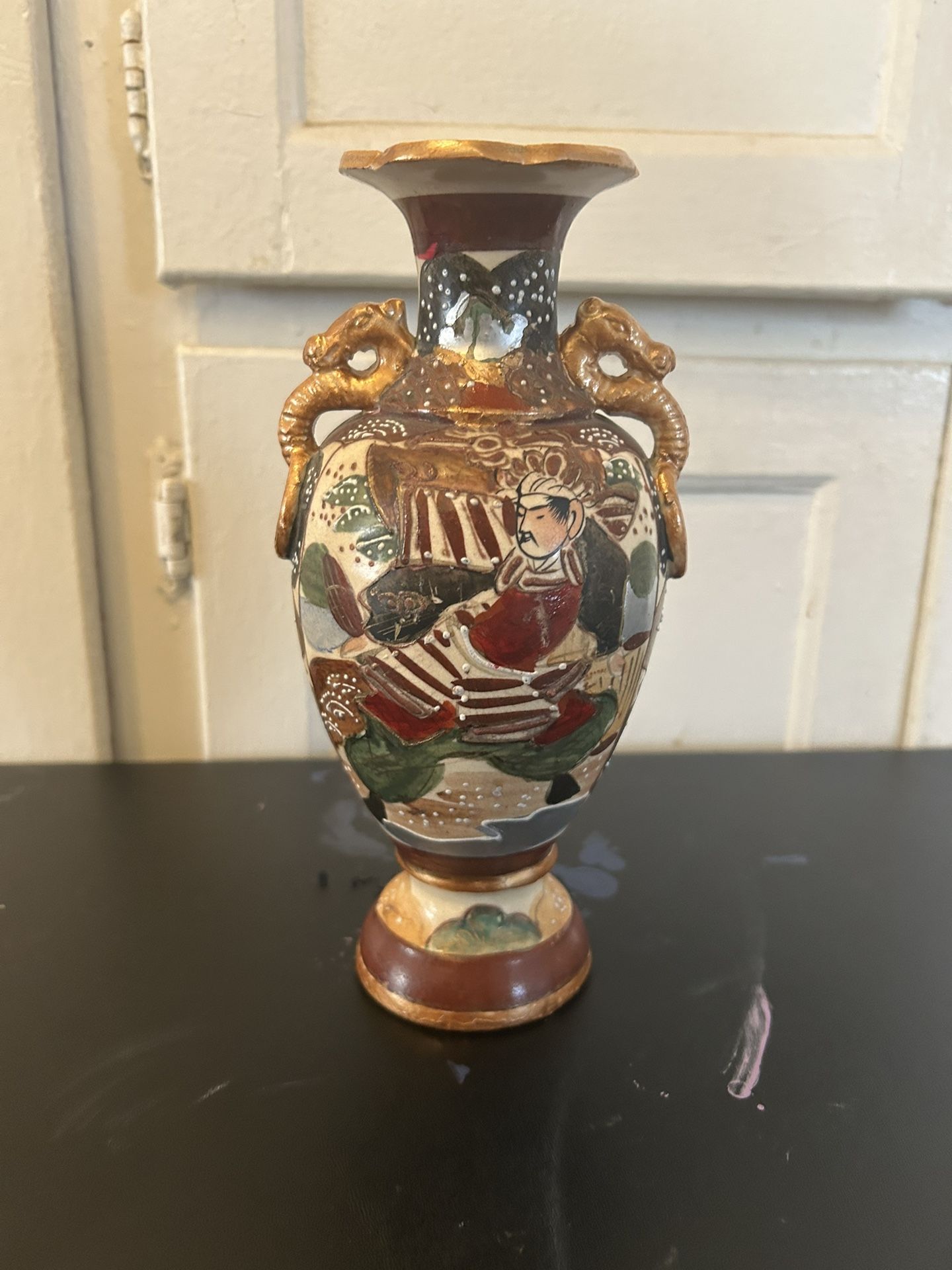 Antique Japanese Satsuma Vase 