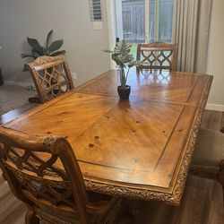 100% Wood Table Set
