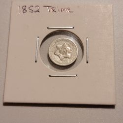 1852 3 Cent Trime