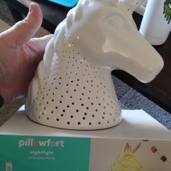 Pillowfort Ceramic Unicorn Nightlight Lamp