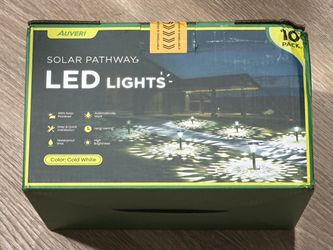 ☀️ 10-Pack Solar Pathway Lights – Outdoor