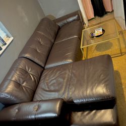 Luxury Sectional Leather Couch 