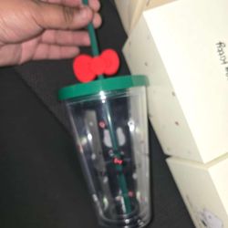 Hello kitty clear starbucks cup