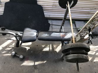 Bench set / gym equipment
