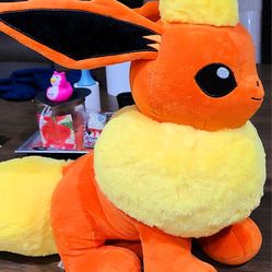 Build-a-bear X Pokemon Flareon Plush