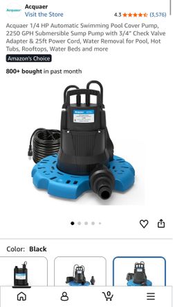 pool cover pump