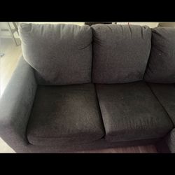Dark Gray Sectional Sofa with Chaise