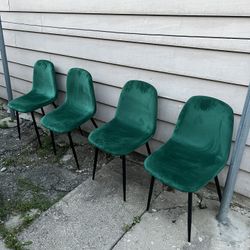 Green Velvet Dining Chairs