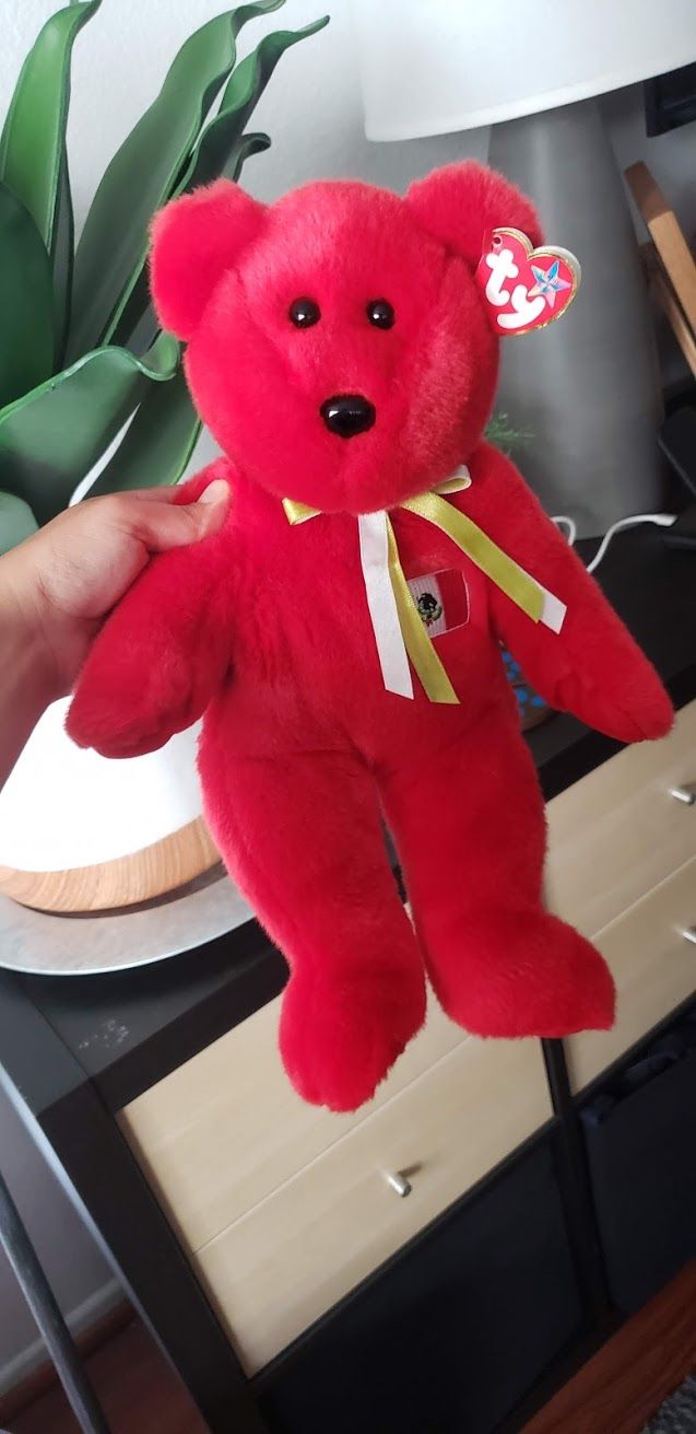 TY Beanie Baby Osito Mexico Bear - Collectible